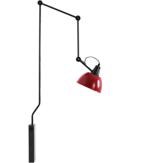 AIDA WALL AND CEILING LONG ADJUSTABLE ARM LIGHT SHADE RED WINE - DYKE & DEAN