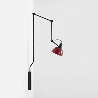 AIDA WALL AND CEILING LONG ADJUSTABLE ARM LIGHT SHADE RED WINE - DYKE & DEAN