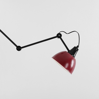 AIDA WALL AND CEILING LONG ADJUSTABLE ARM LIGHT SHADE RED WINE - DYKE & DEAN