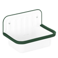 ALAPE SMALL ENAMEL BUCKET SINK GREEN RIM - DYKE & DEAN