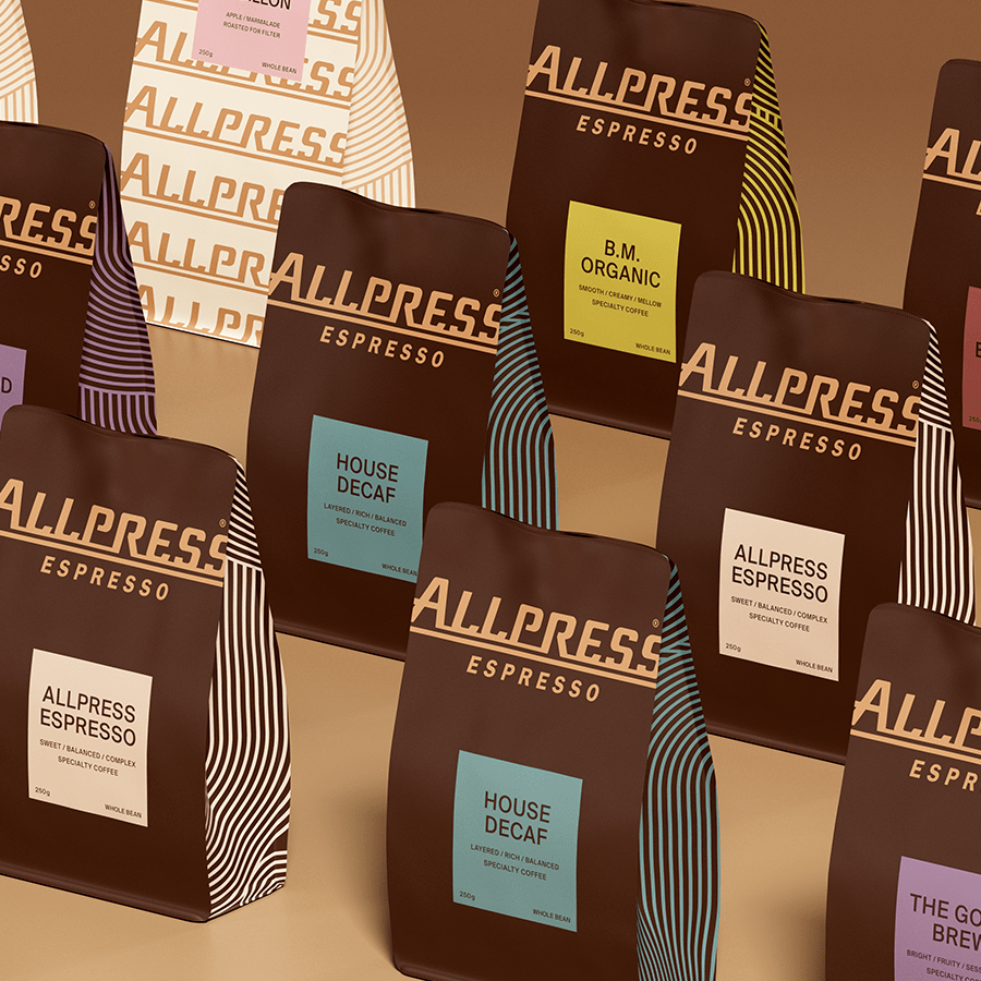 ALLPRESS WHOLE BEAN COFFEE 250g ESPRESSO BLEND - DYKE & DEAN