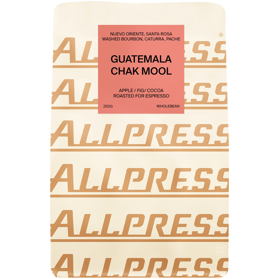 ALLPRESS WHOLE BEAN COFFEE 250g GUATEMALA CHAK MOOL ESPRESSO - DYKE & DEAN