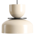 ARTERA PENDANT DISC LIGHT BEIGE BLACK - DYKE & DEAN