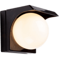 BAKELITE COVERED LIGHT FROSTED GLASS - DYKE & DEAN