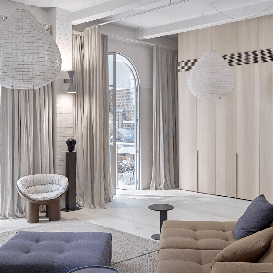 BALI LINEN LIGHT SHADE 50CM - DYKE & DEAN