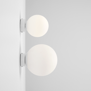 BALL GLOBE OPAL WALL CEILING LIGHT WHITE XL - DYKE & DEAN