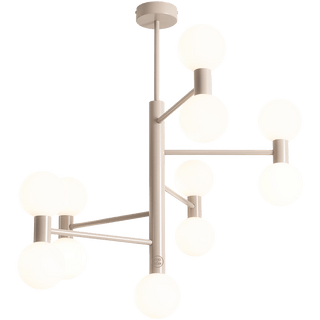 BATON GLOBE FIXED CEILING PENDANT BEIGE 11 LIGHTS - DYKE & DEAN