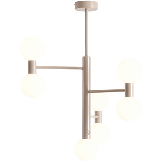 BATON GLOBE FIXED CEILING PENDANT BEIGE 7 LIGHTS - DYKE & DEAN
