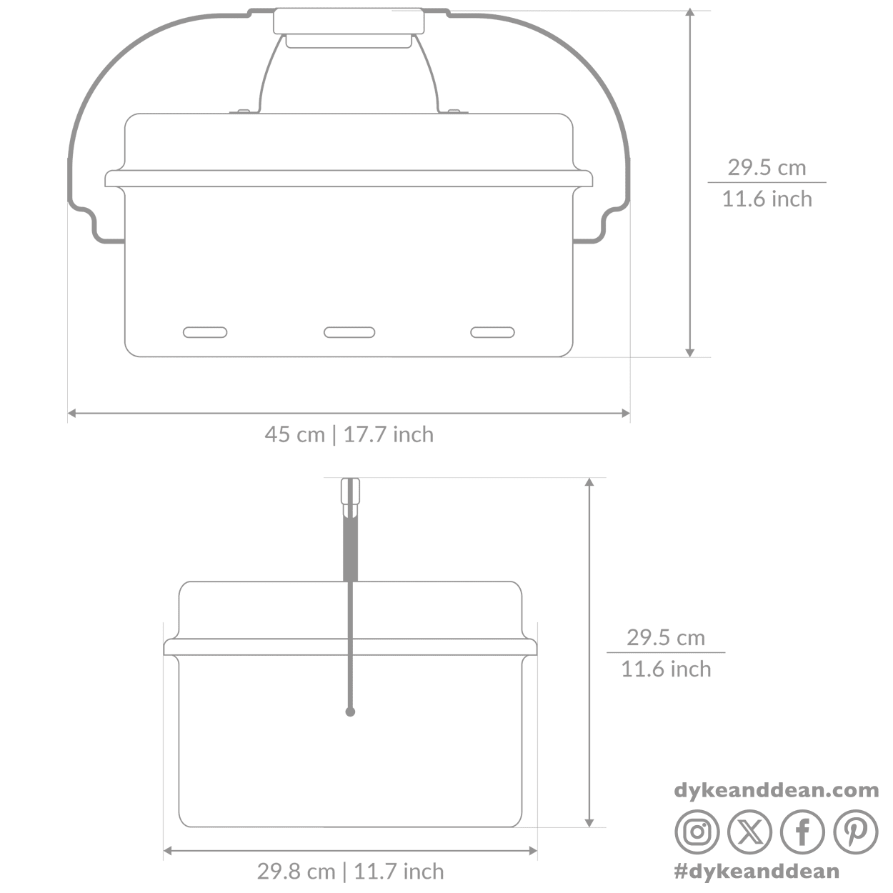 BLACK ENAMEL BARBEQUE - DYKE & DEAN