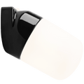 BLACK FROSTED PORCELAIN WATERPROOF ANGLED WALL LIGHT - DYKE & DEAN
