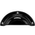 BLACK PORCELAIN DOOR PULL HANDLE - DYKE & DEAN