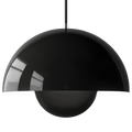 BLOOM POT PENDANT LAMP BLACK LARGE - DYKE & DEAN