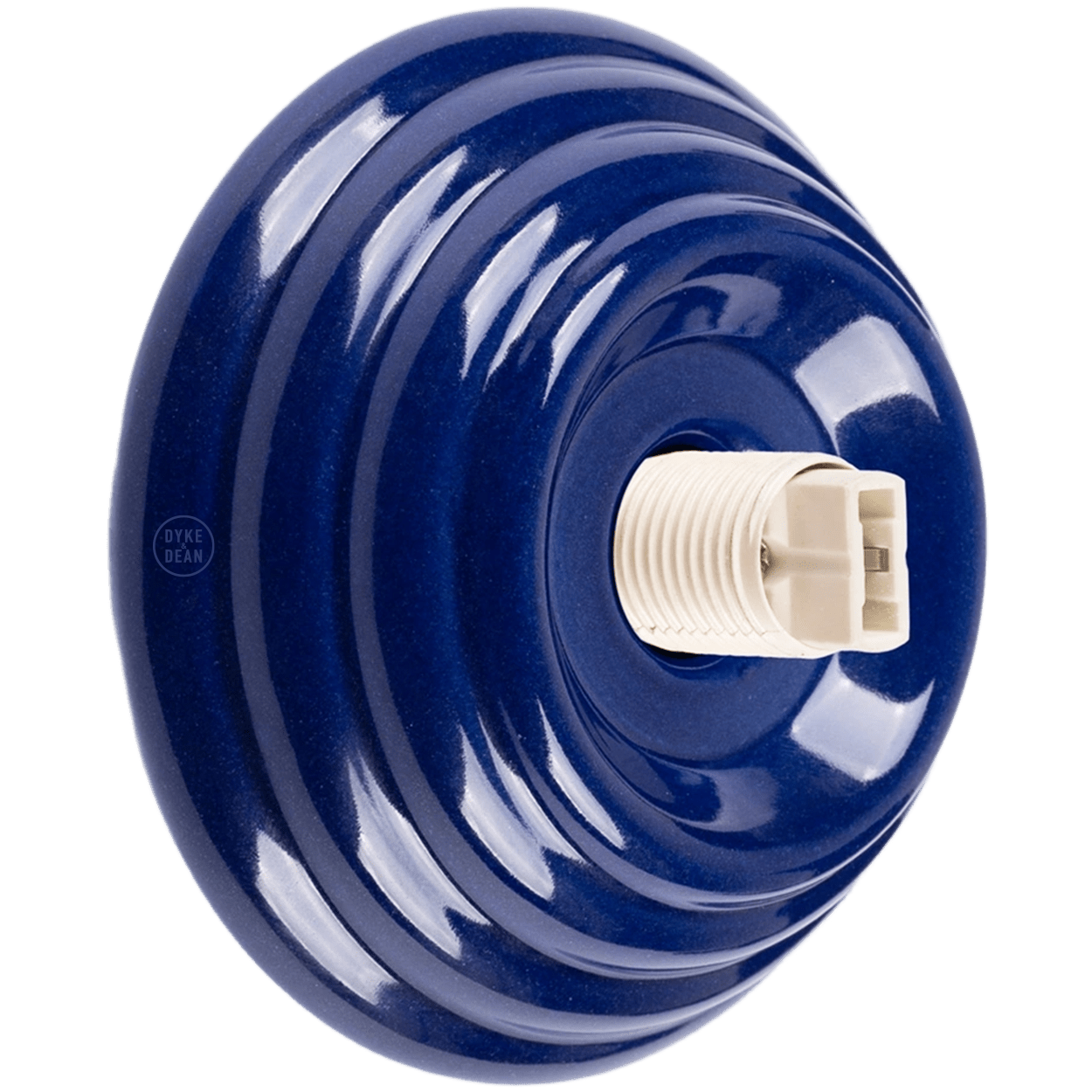 BLUE CERAMIC SCONCE WATERPROOF OPAL GLOBE CEILING LIGHT - DYKE & DEAN