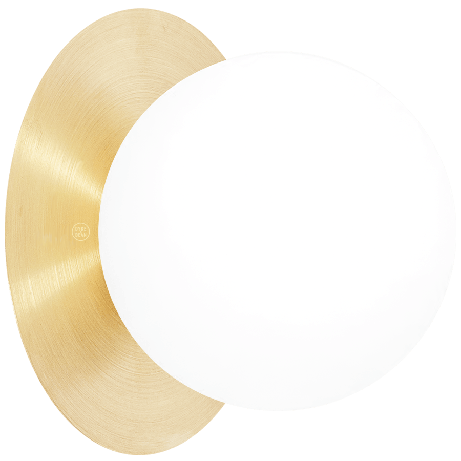 BORRA WATERPROOF WALL LIGHT BRASS - DYKE & DEAN