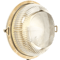 BRASS ROUND OUTDOOR BULKHEAD LIGHT IP54 - DYKE & DEAN