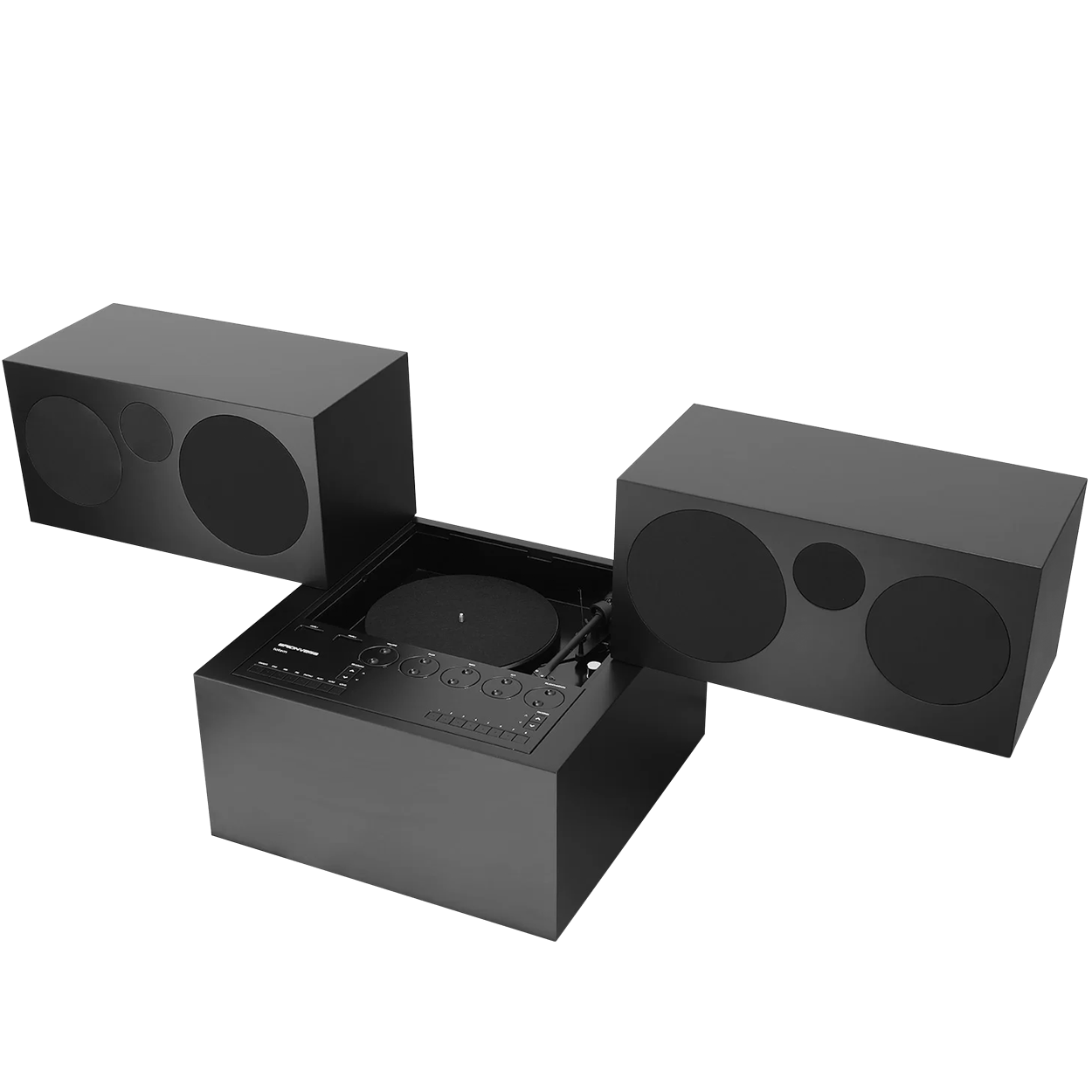 BRIONVEGA BLACK TOTEM RR231 SOUND SYSTEM - DYKE & DEAN