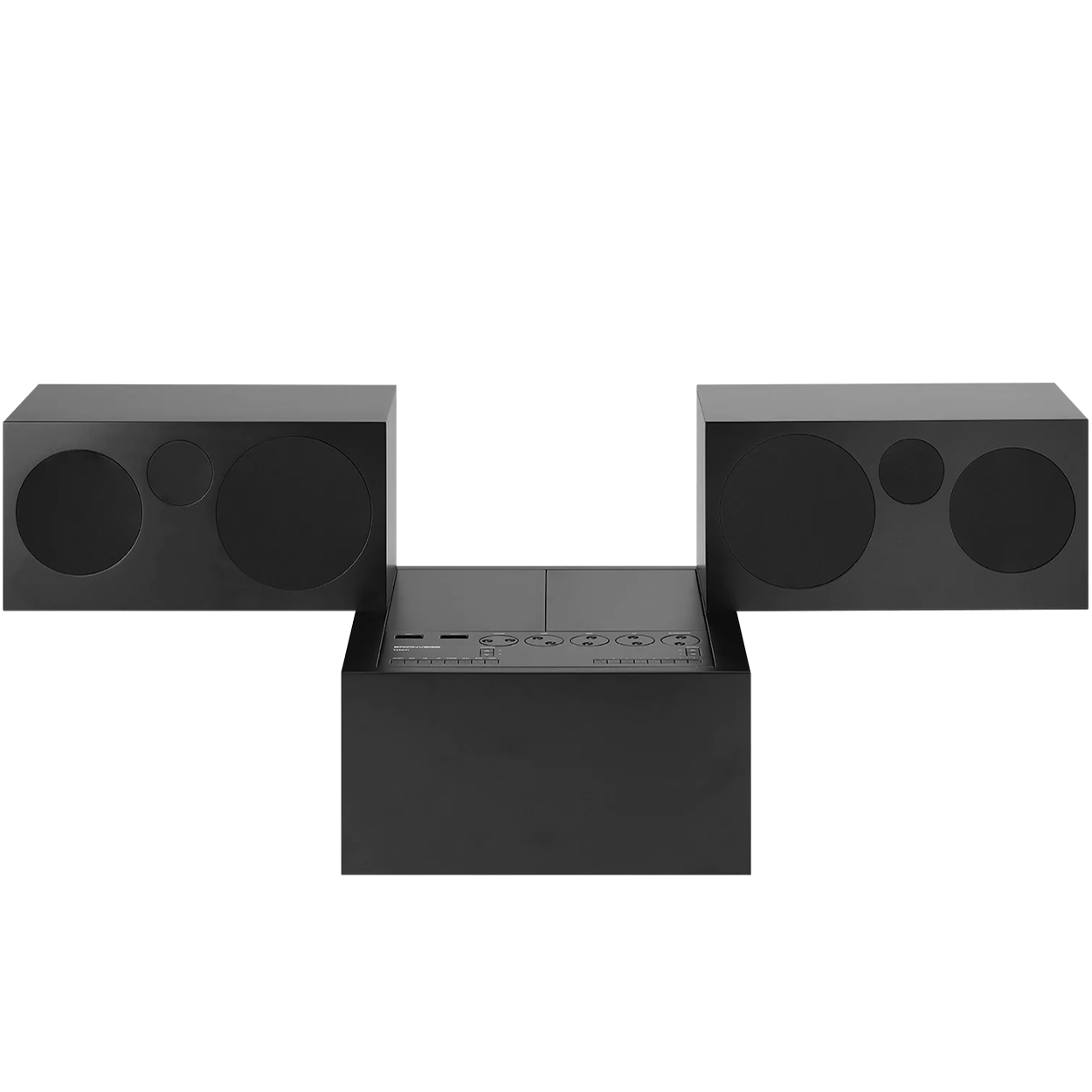 BRIONVEGA BLACK TOTEM RR231 SOUND SYSTEM - DYKE & DEAN