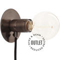 BRONZE FRAMA SMALL WALL DISC LIGHT E27 OUTLET - DYKE & DEAN