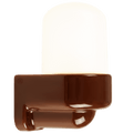 BROWN FROSTED PORCELAIN WATERPROOF SAUNA WALL LIGHT - DYKE & DEAN