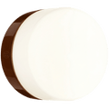 BROWN PORCELAIN WATERPROOF WALL DISC LIGHT - DYKE & DEAN