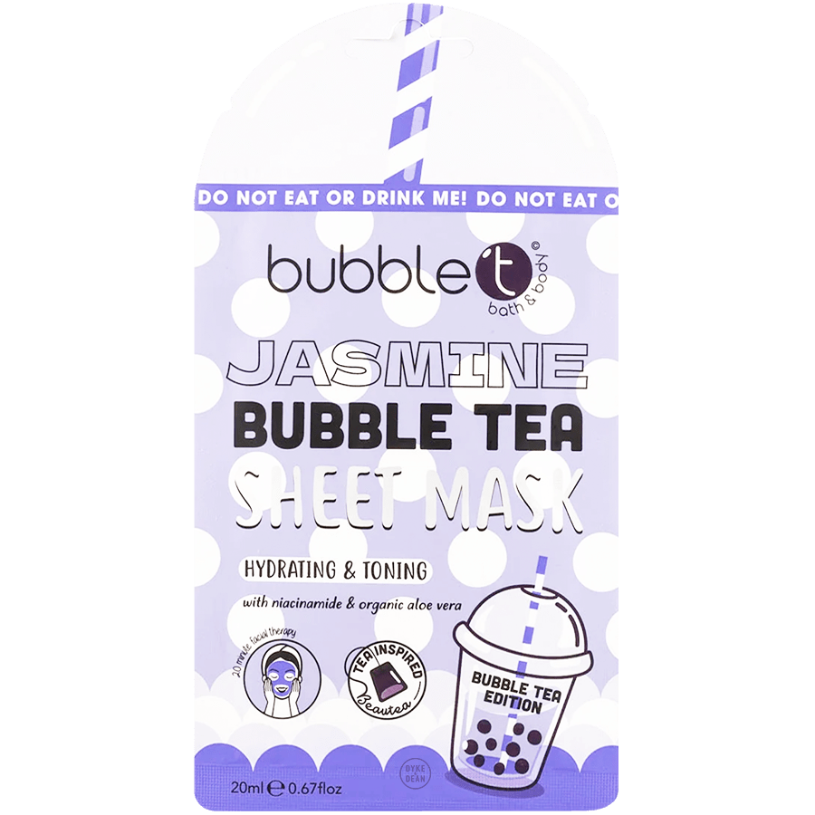 BUBBLE TEA JASMINE HYDRATING SHEET MASK - DYKE & DEAN