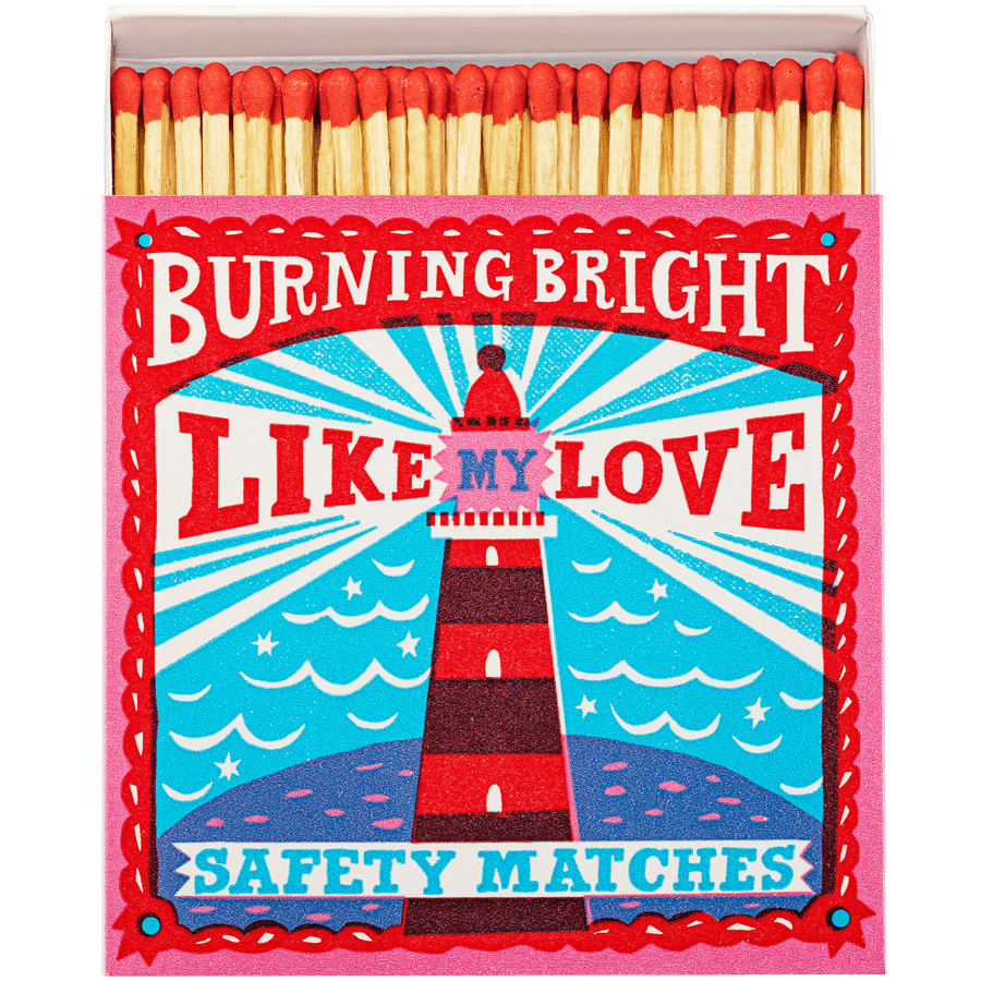 BURNING BRIGHT LUXURY SAFETY MATCHES - DYKE & DEAN
