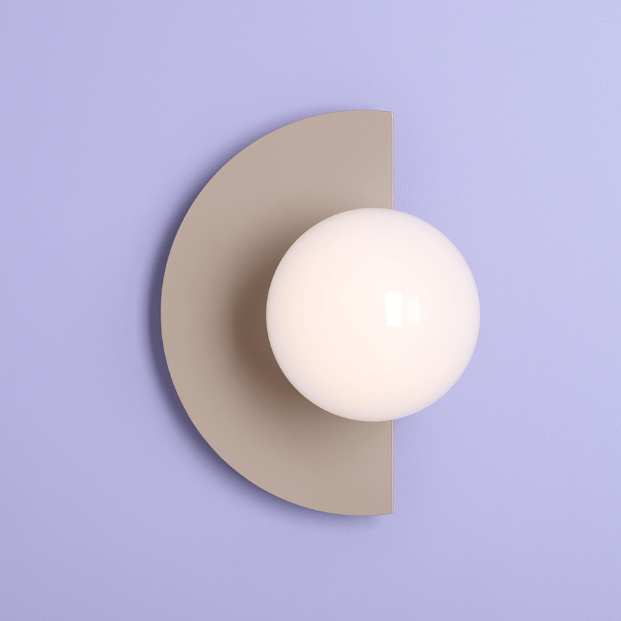 CANDY LOOP GLOBE WALL LIGHT BEIGE - DYKE & DEAN