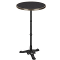 CARRARA BLACK GRANITE FRENCH BISTRO BAR TABLE 20” - DYKE & DEAN