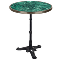 CARRARA GREEN GRANITE FRENCH BISTRO TABLE 24” - DYKE & DEAN