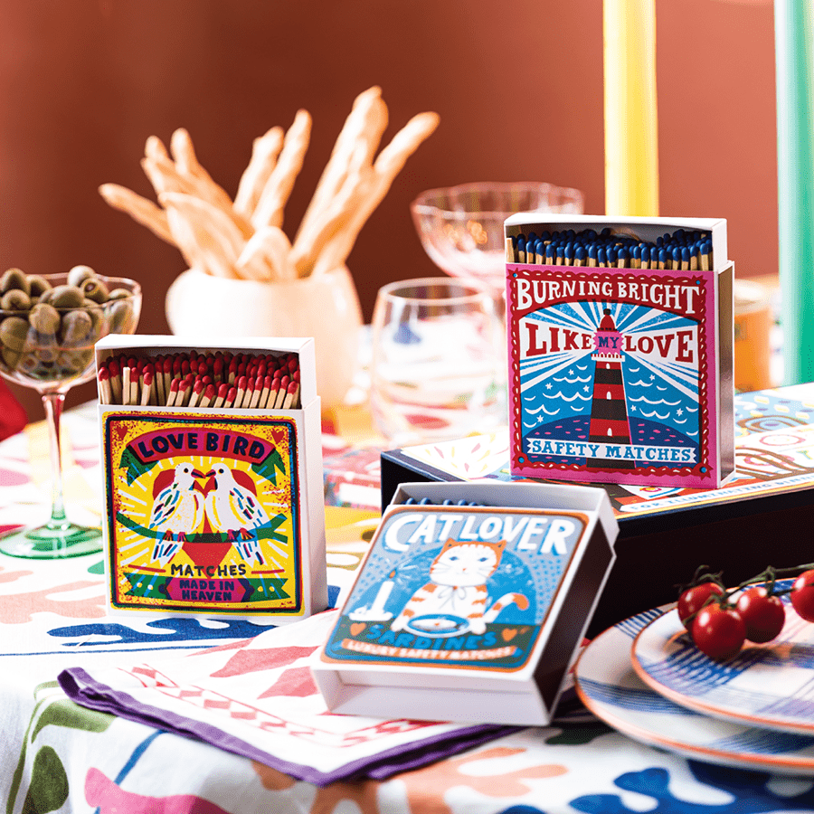 CAT LOVER SARDINES LUXURY SAFETY MATCHES - DYKE & DEAN