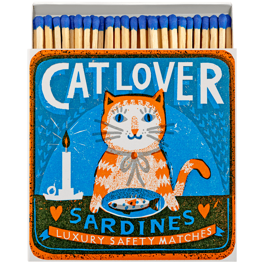 CAT LOVER SARDINES LUXURY SAFETY MATCHES - DYKE & DEAN