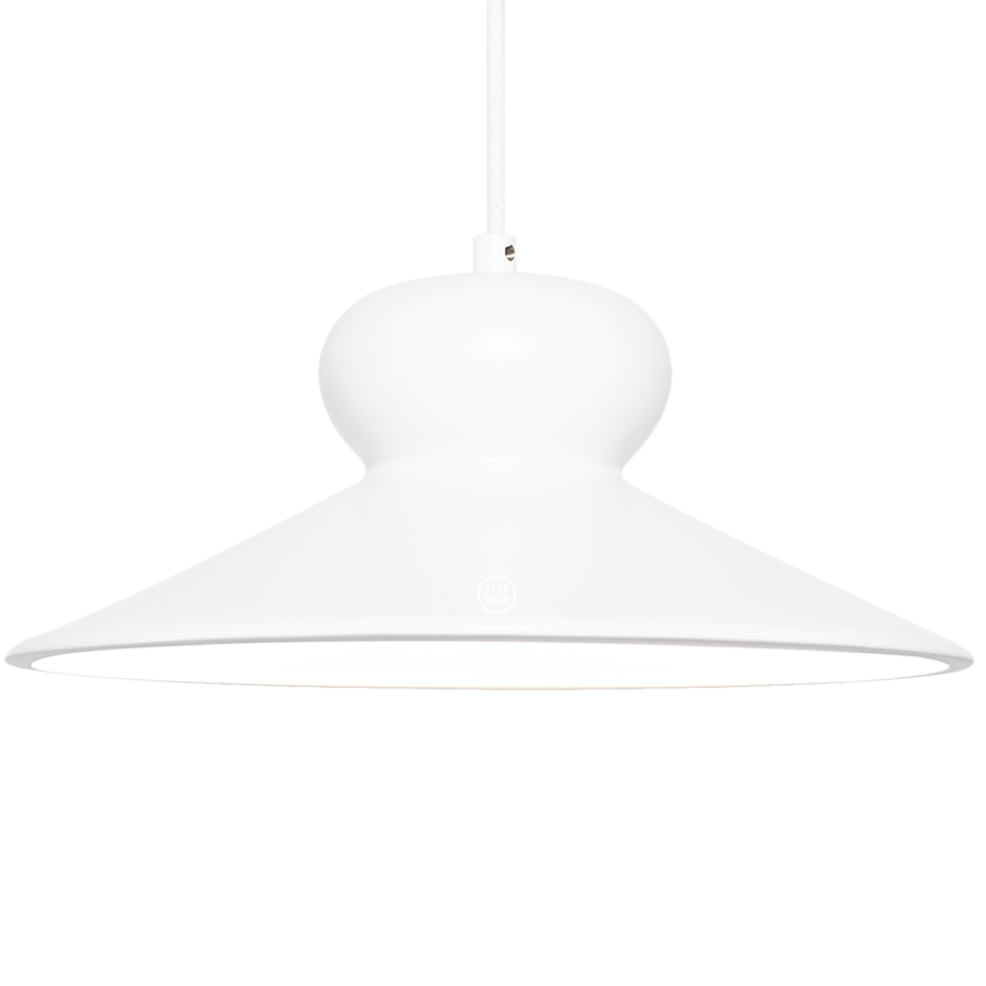 CERAMIC DOME PENDANT OVA LARGE - DYKE & DEAN
