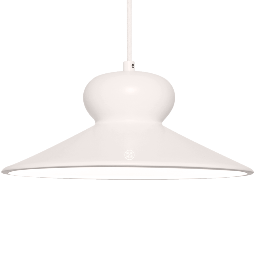 CERAMIC DOME PENDANT OVA LARGE - DYKE & DEAN