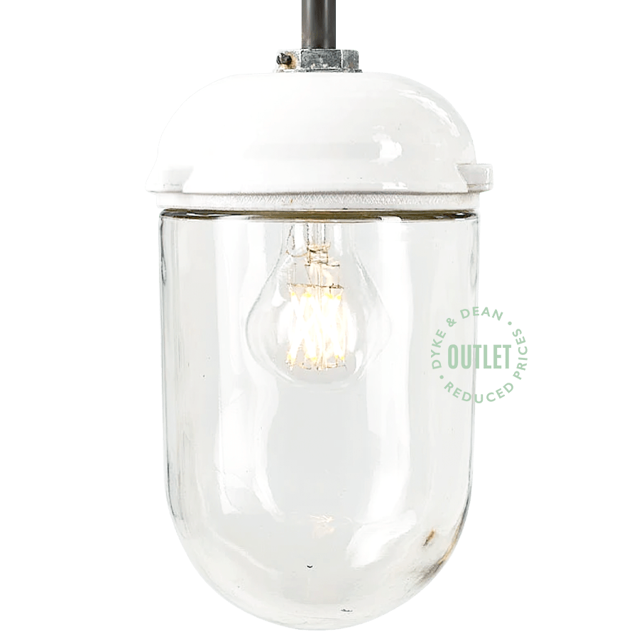 CERAMIC PENDANT E27 VINTAGE INDUSTRIAL OUTLET - DYKE & DEAN