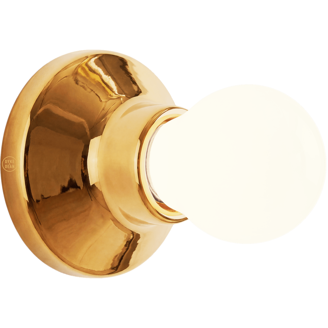 CERAMIC WALL & CEILING LAMP GOLD - DYKE & DEAN