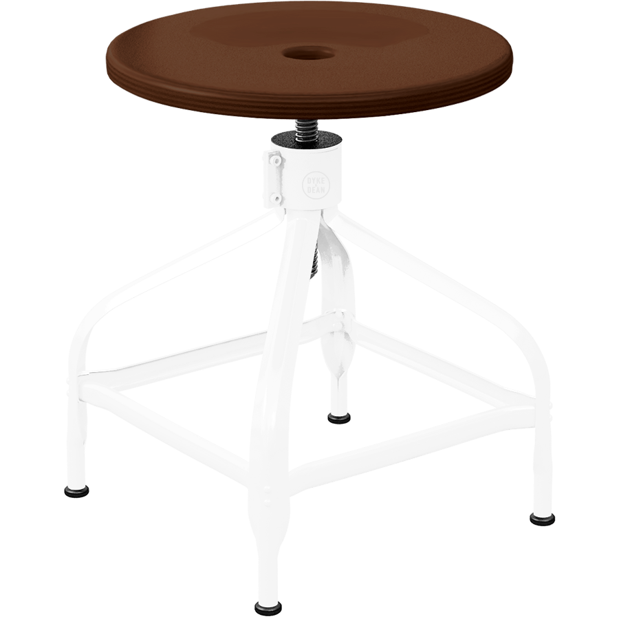 CHAISES NICOLLE ADJUSTABLE SWIVEL STOOL WOOD - DYKE & DEAN