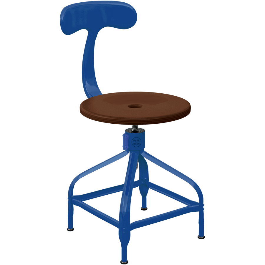 CHAISES NICOLLE DACTYLO ADJUSTABLE SWIVEL CHAIR WOOD - DYKE & DEAN