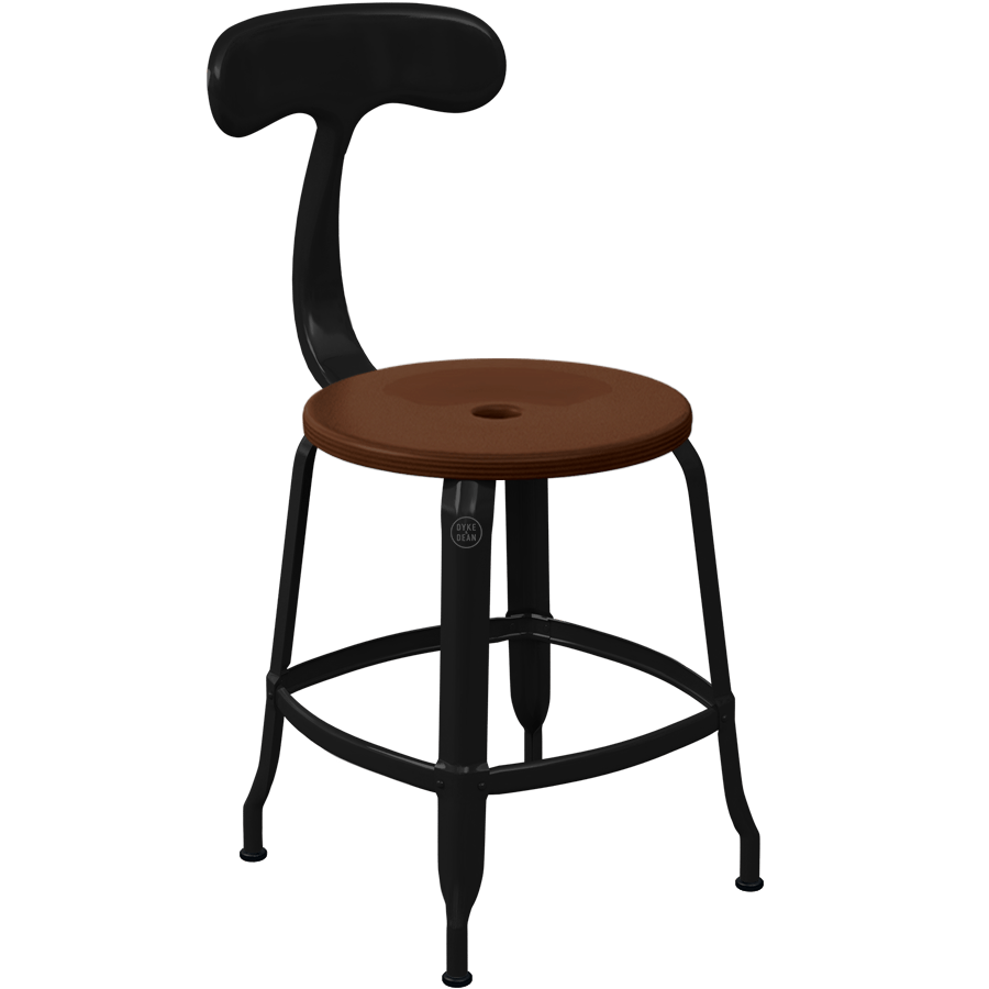 CHAISES NICOLLE METAL CHAIR WOOD 45 - DYKE & DEAN