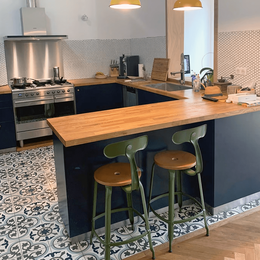 CHAISES NICOLLE METAL CHAIR WOOD 45 - DYKE & DEAN