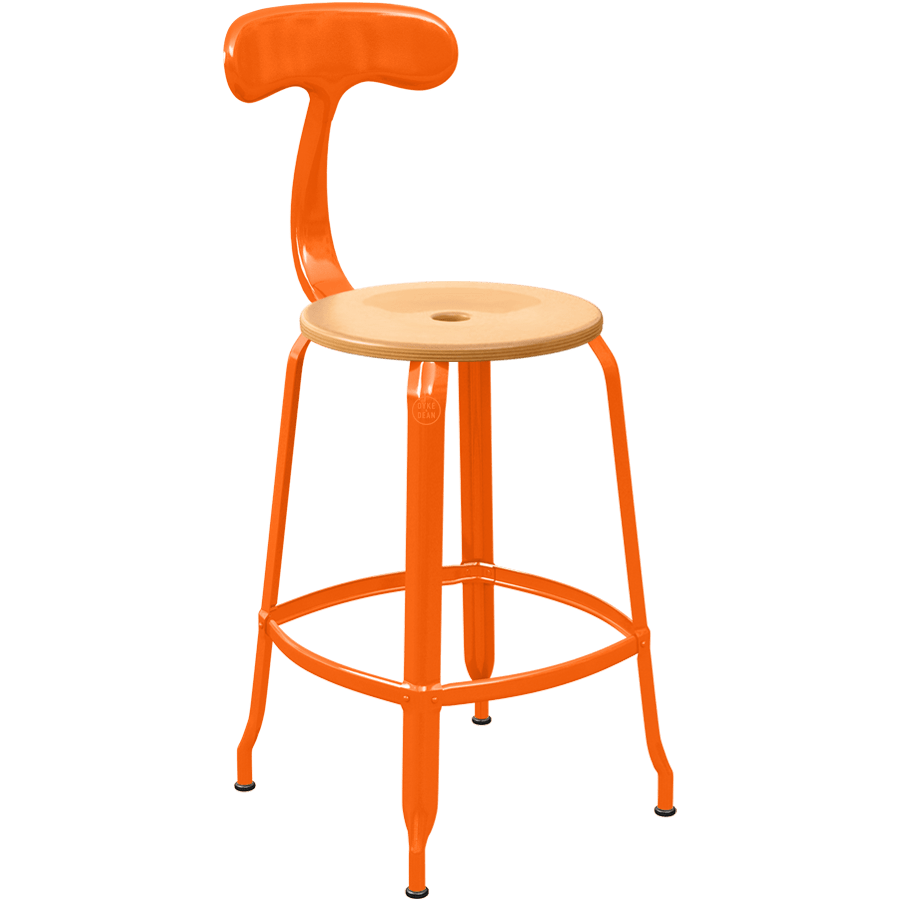 CHAISES NICOLLE METAL CHAIR WOOD 65 - DYKE & DEAN