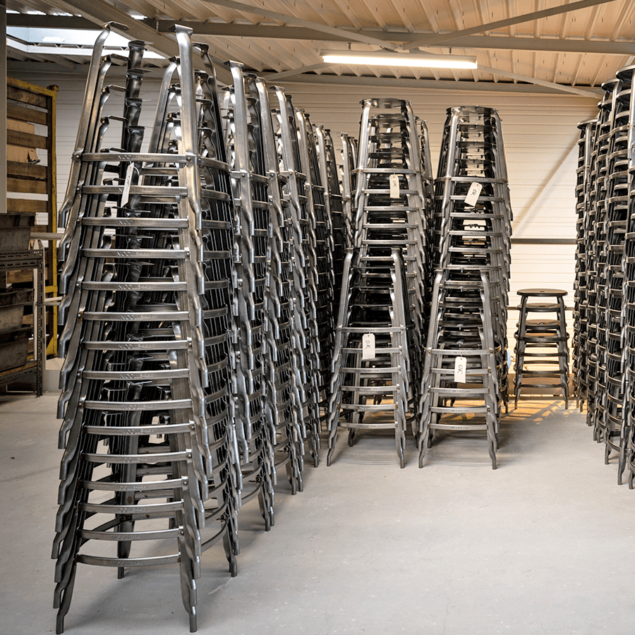 CHAISES NICOLLE METAL STOOL 60 - DYKE & DEAN