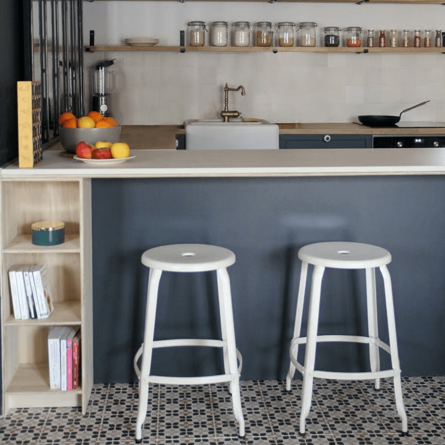 CHAISES NICOLLE METAL STOOL 75 - DYKE & DEAN