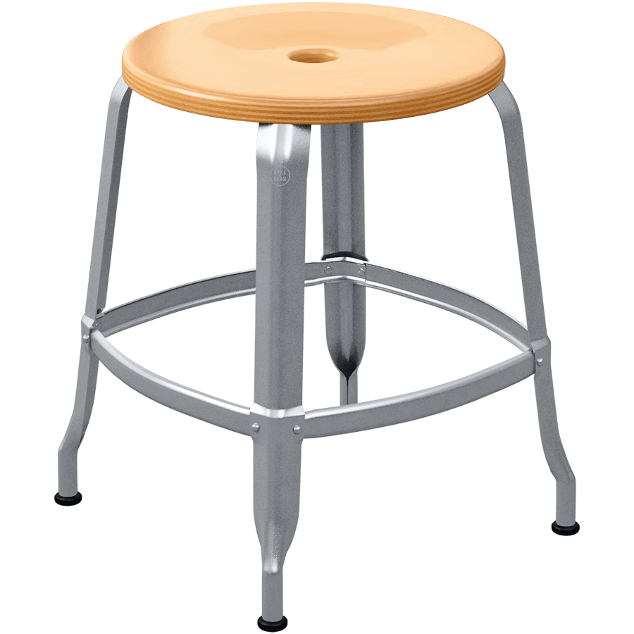 CHAISES NICOLLE METAL STOOL WOOD 45 - DYKE & DEAN
