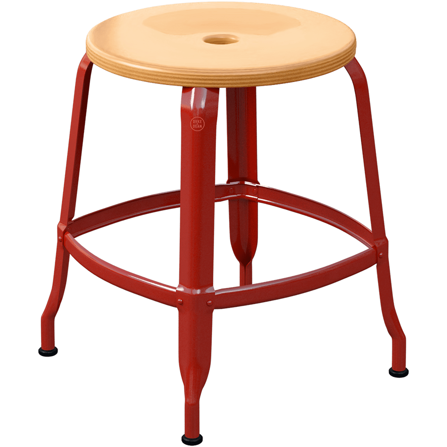 CHAISES NICOLLE METAL STOOL WOOD 45 - DYKE & DEAN