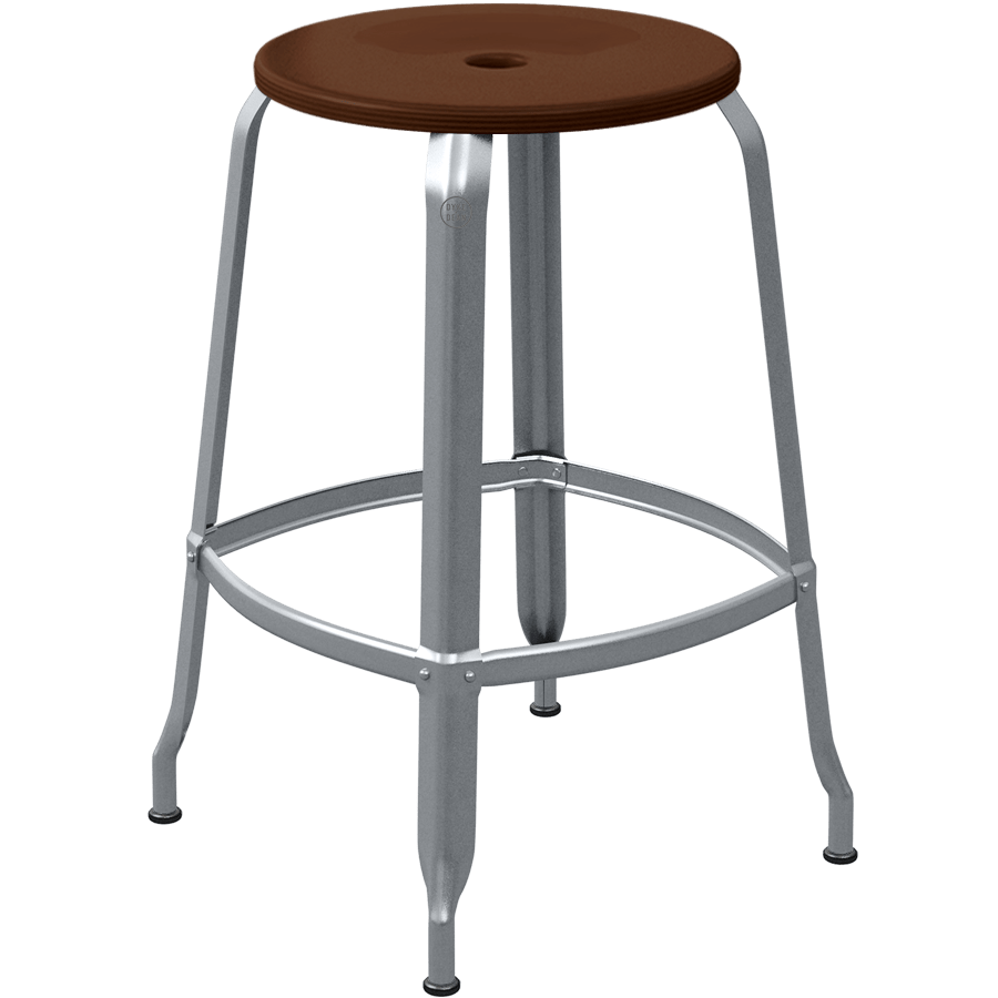 CHAISES NICOLLE METAL STOOL WOOD 65 - DYKE & DEAN