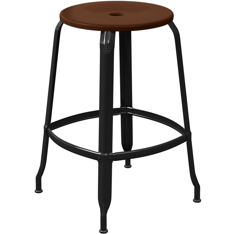 CHAISES NICOLLE METAL STOOL WOOD 65 - DYKE & DEAN