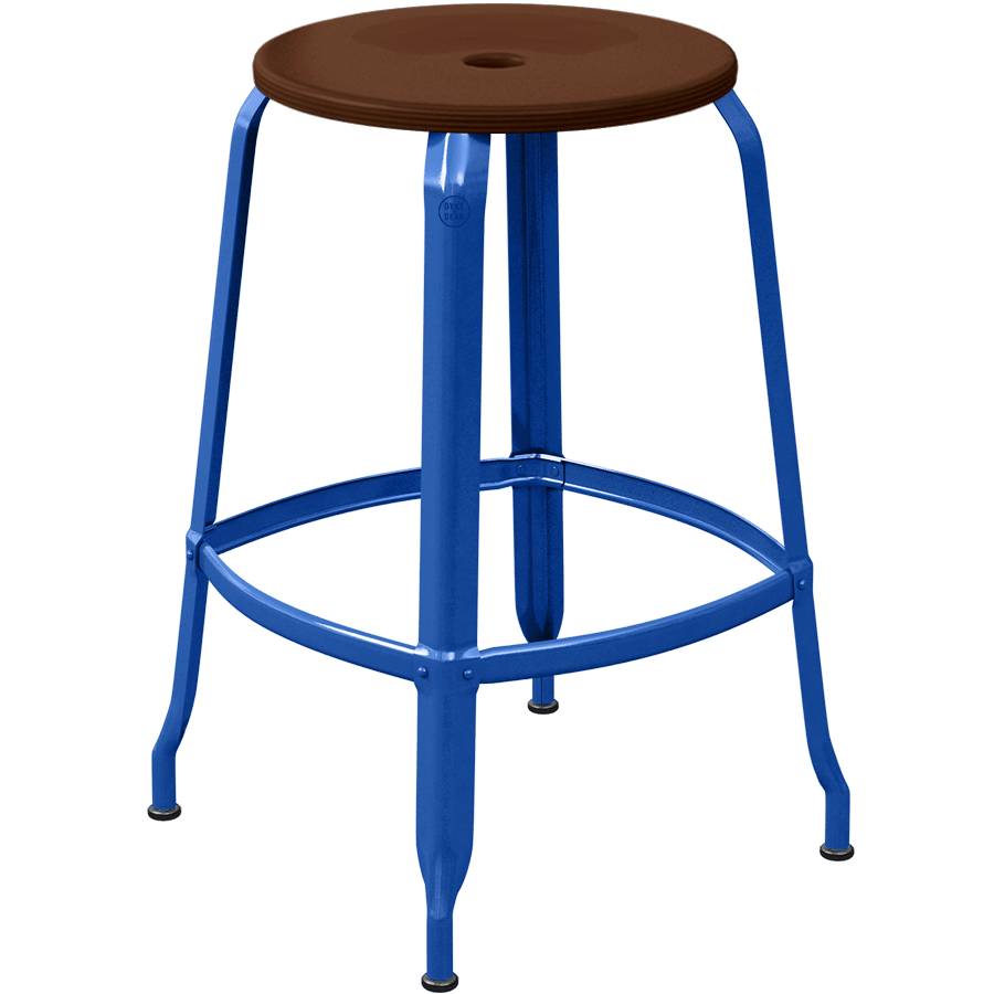 CHAISES NICOLLE METAL STOOL WOOD 65 - DYKE & DEAN