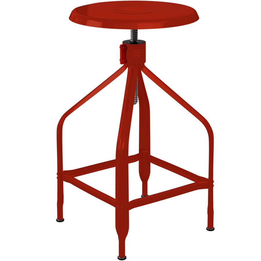 CHAISES NICOLLE TALL ADJUSTABLE SWIVEL STOOL - DYKE & DEAN