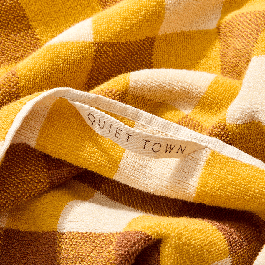 CHECK BATH SHEET TOWEL CANYON - DYKE & DEAN