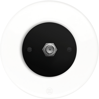 CLASSIC PORCELAIN SAT REVERSE DOMINO SOCKET - DYKE & DEAN